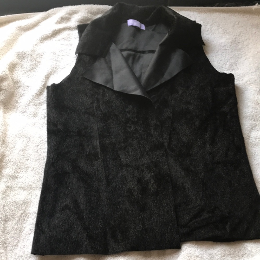 Girls fur long vest